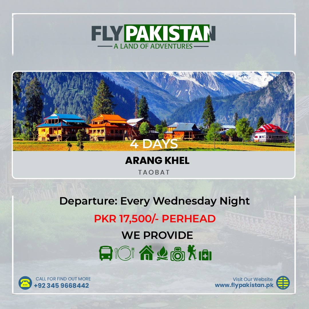 Book Deal 4 Days Tour To Arangkel & Taubutt Valley Azad Kashmir